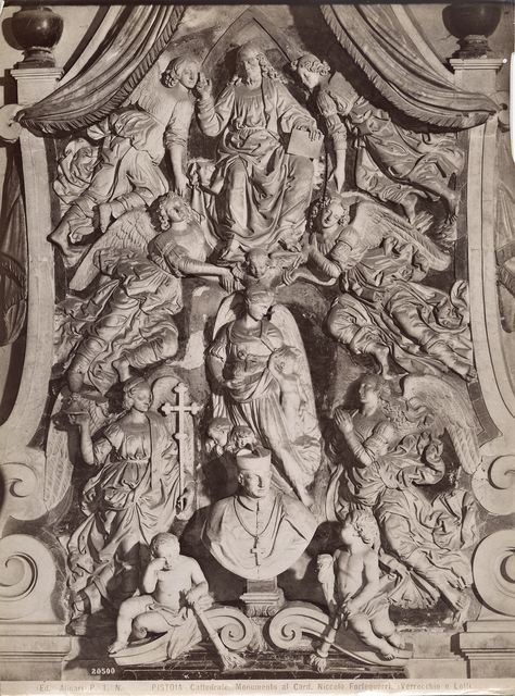 Alinari, Fratelli — Pistoia. Cattedrale. Monumento al Card. Niccolò Forteguerri (Verrocchio e Lotti) — particolare
